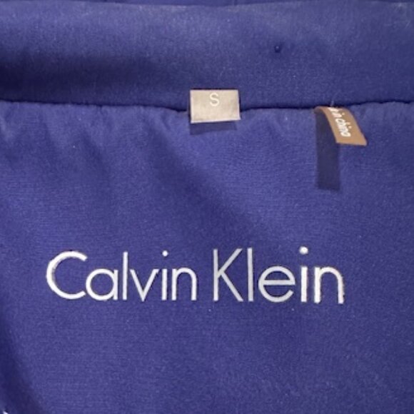 Calvin Klein Belted Trench Coat in Royal Blue - Size Small - Picture 3 of 3